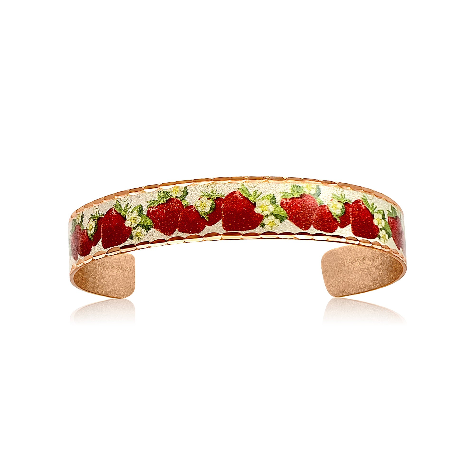 Strawberry design narrow bracelet