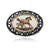 Horse and foal copper handmade belt buckle