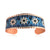 Blue floral design bracelet