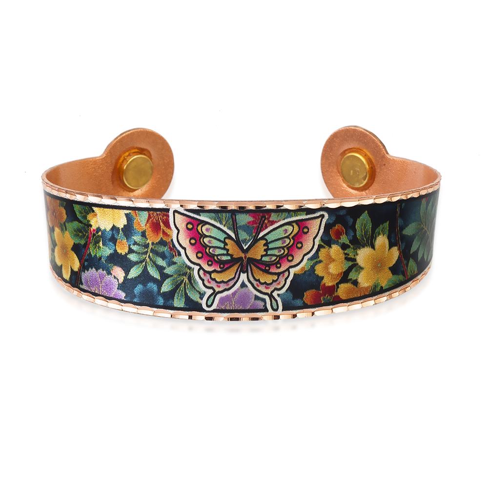 Colorful butterfly design bracelet with magnets