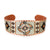 Southwestern  four element design handmade adjustable solid copper bracelet