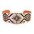Southwestern sunburst design handmade adjustable solid copper bracelet