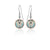 Light Blue floral design earrings