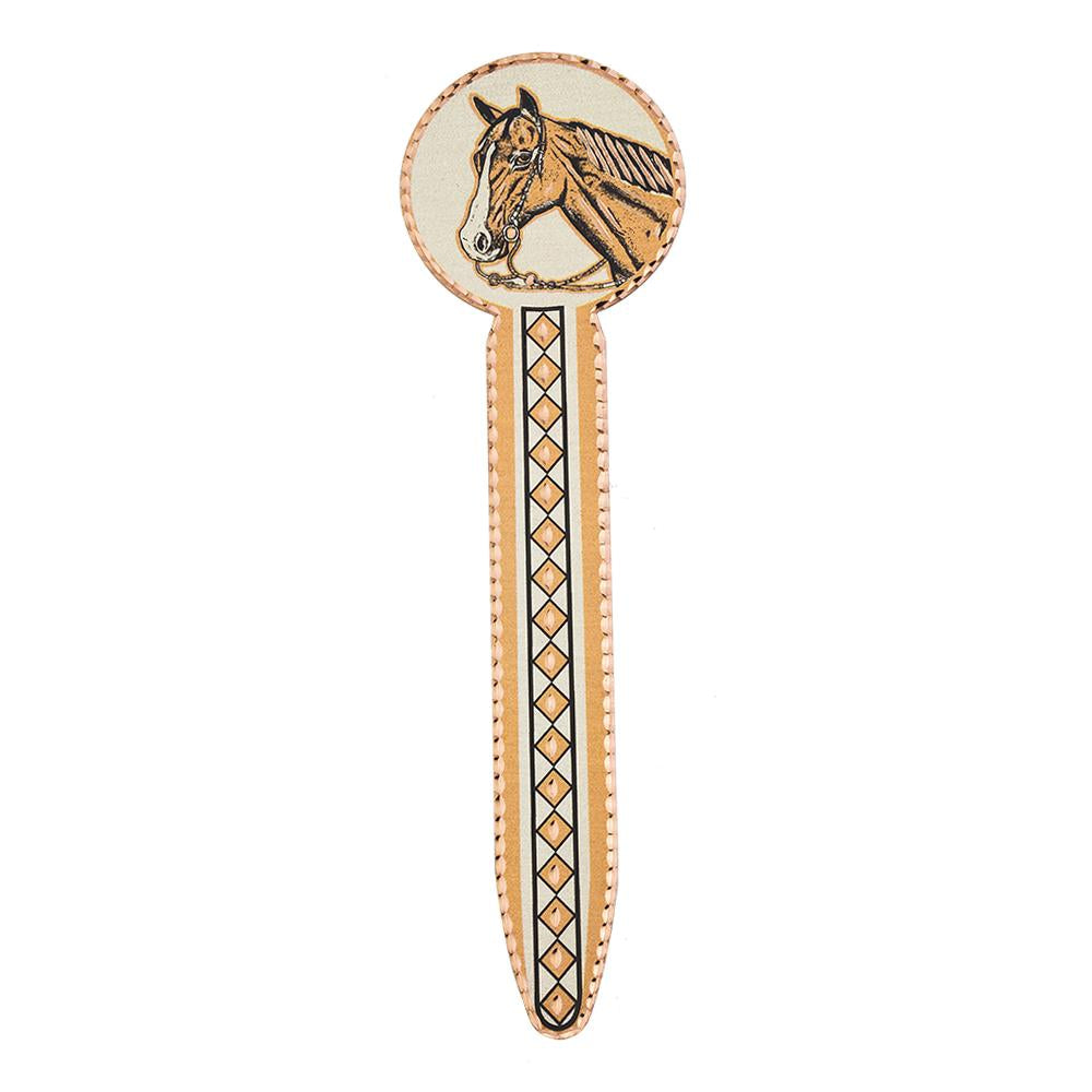 Horse head design handmade copper bookmark