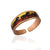 Red and yellow horse design ring