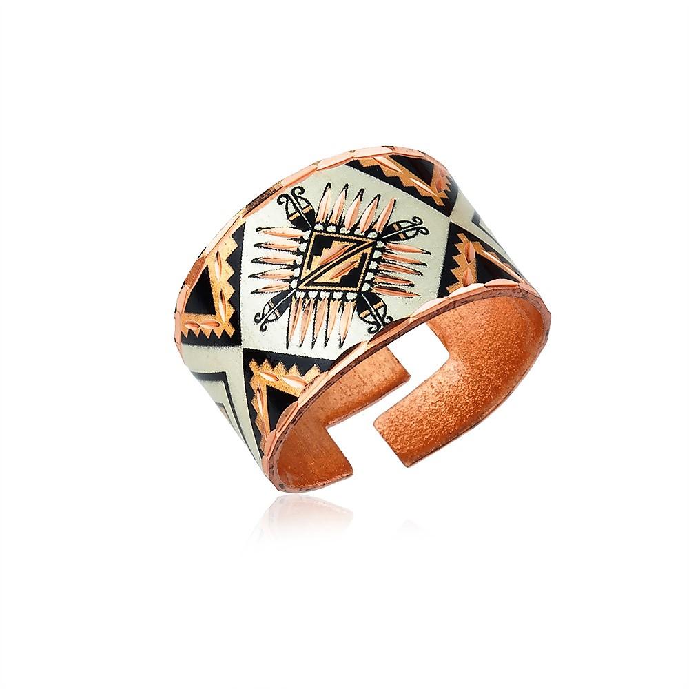 Southwestern native american sunburst design ring