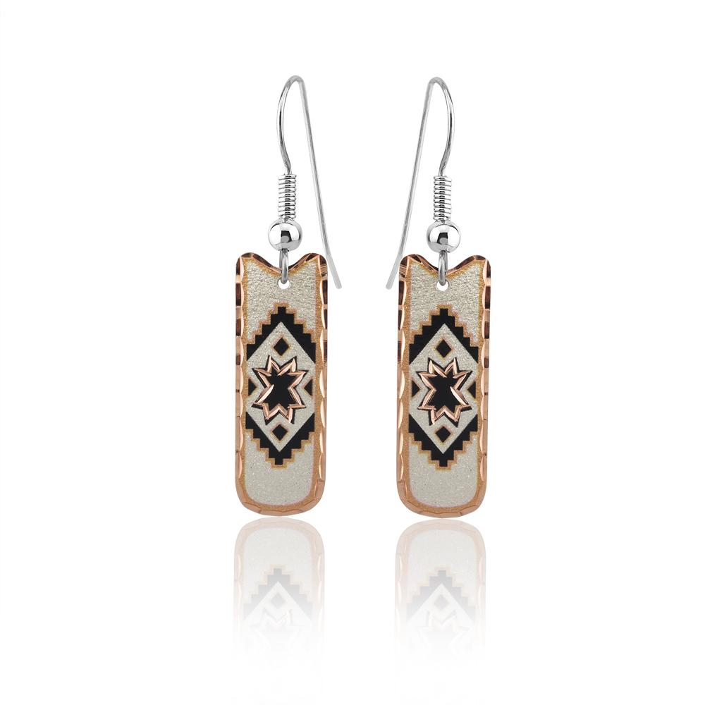 Southwestern native american design earrings