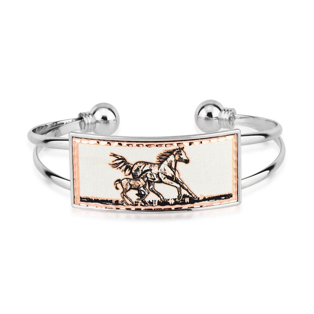 Horse and foal design bracelet