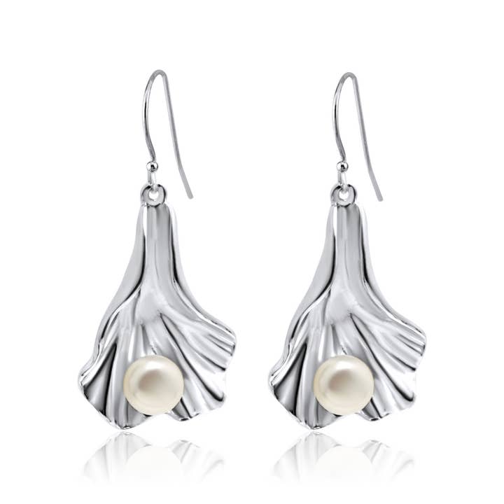 Sea Shell earrings with pearl