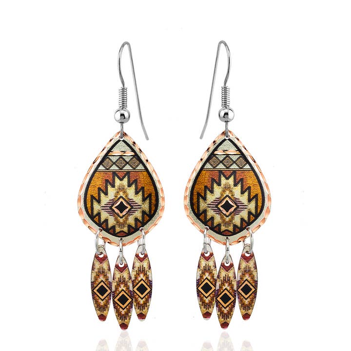 Trendy Dangle western American Earrings