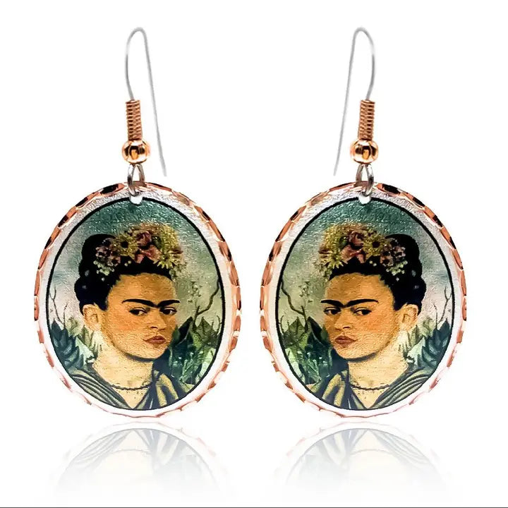 Frida Kahlo Self Portrait Earrings FK-01
