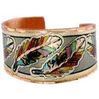 Colorful Feather Art Copper Rings RBN03