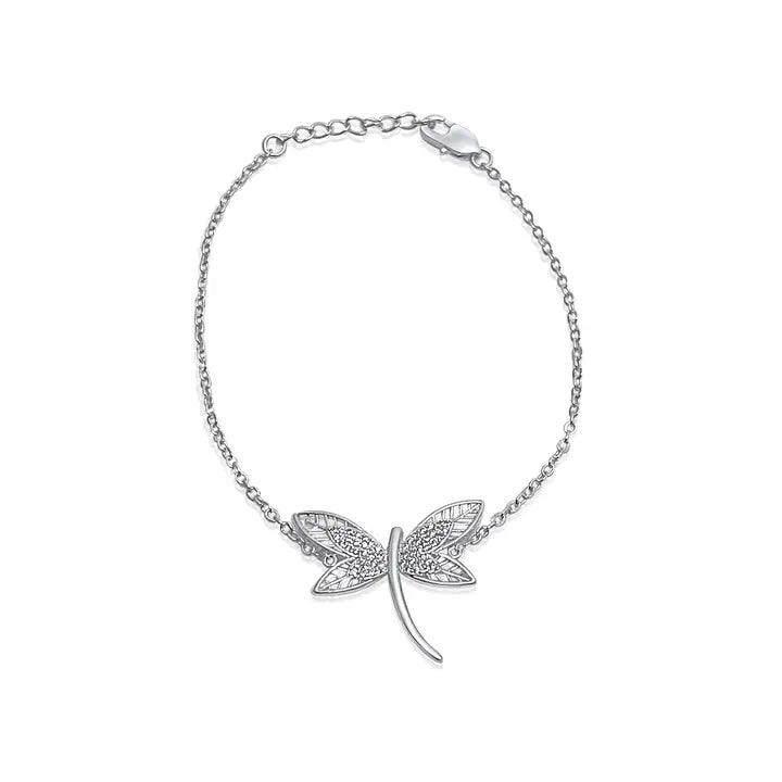 Dragonfly  Steel Chain Bracelet