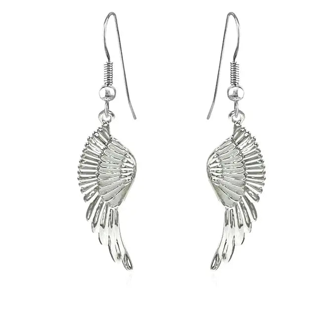 Stainless steel angel wing Earrings