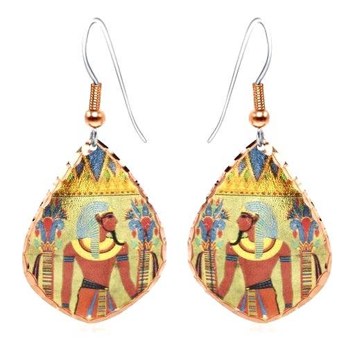 egyptian God of Air Earrings