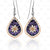 PURPLE Floral Design Earrings