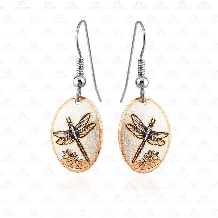 Dragonfly Design Earrings