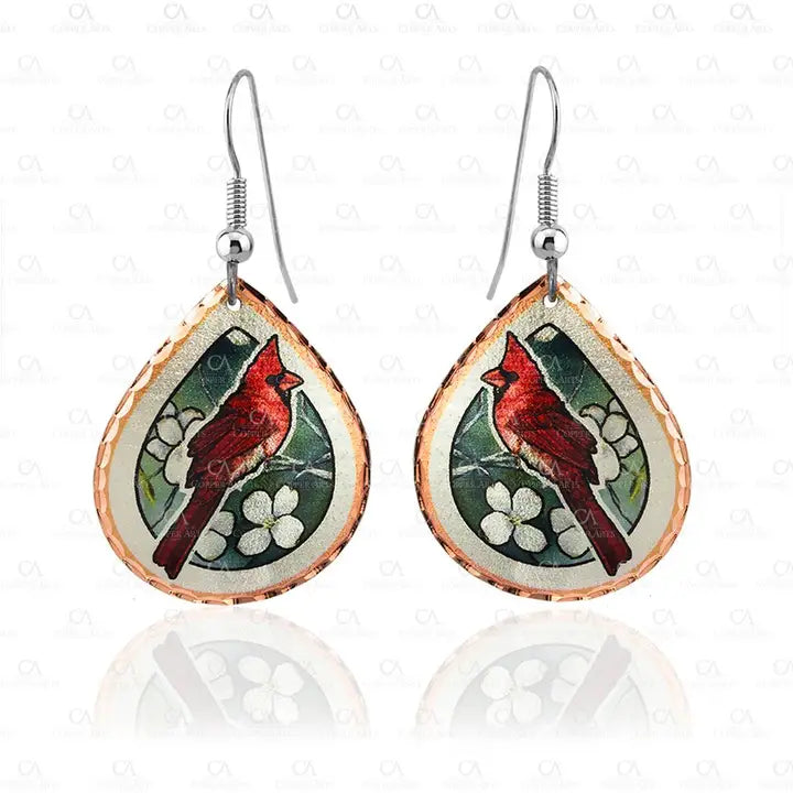 Cardinal Earrings Y-31