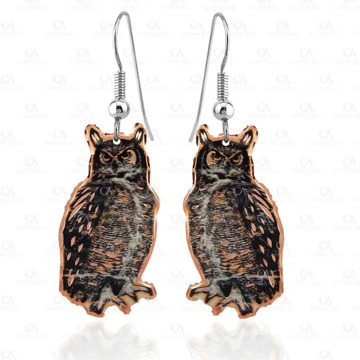 owl Design Earrings