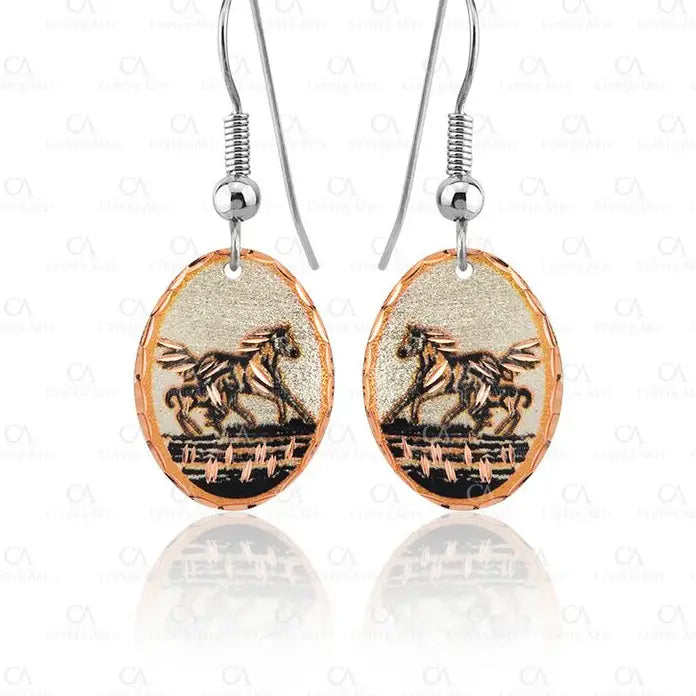 Horse Design Earrings