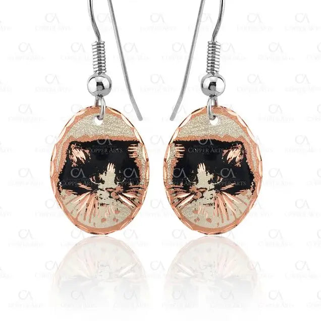 Cat Design Earrings