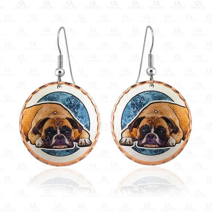 Dog Boxer Earrings DC-07