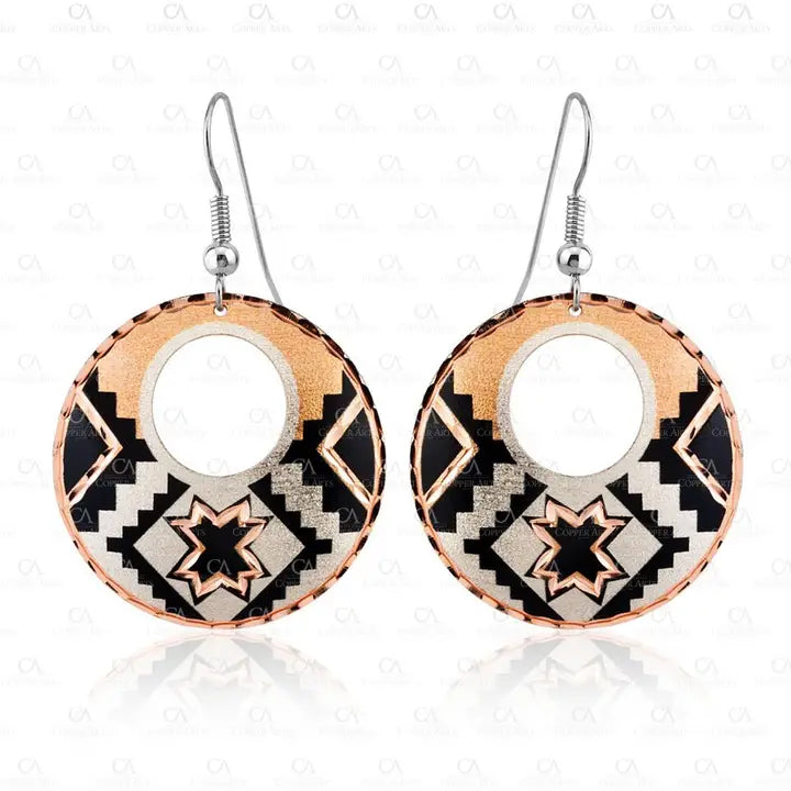 Southwest western Star Earrings