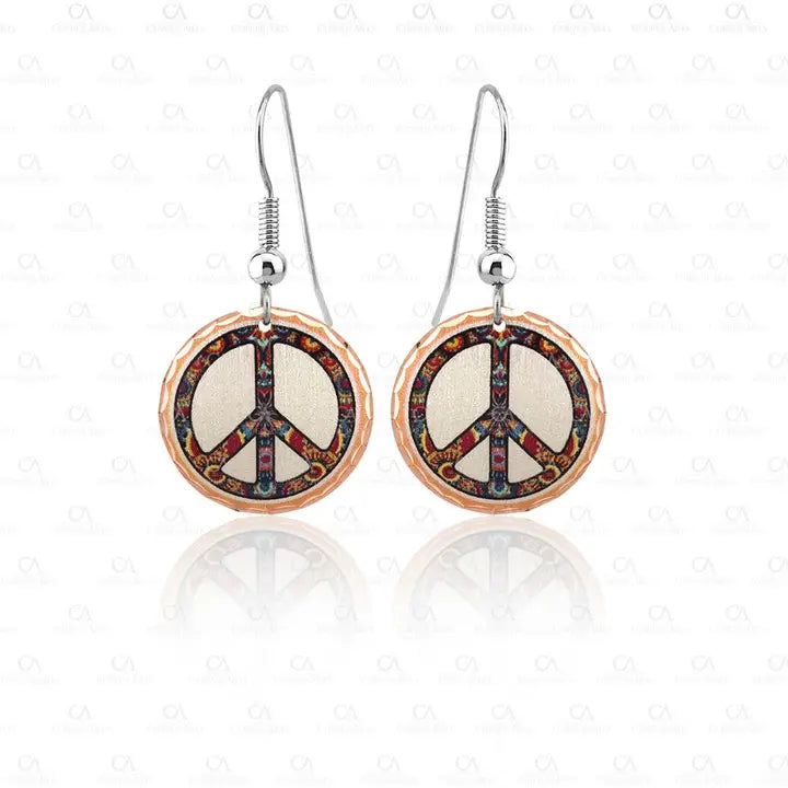 Peace design Earrings