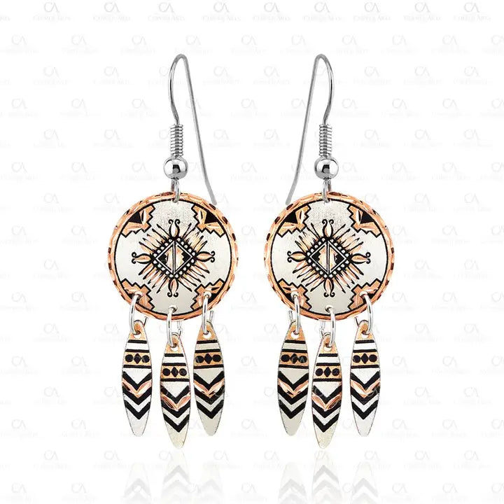 Southwest western Starburst Earrings