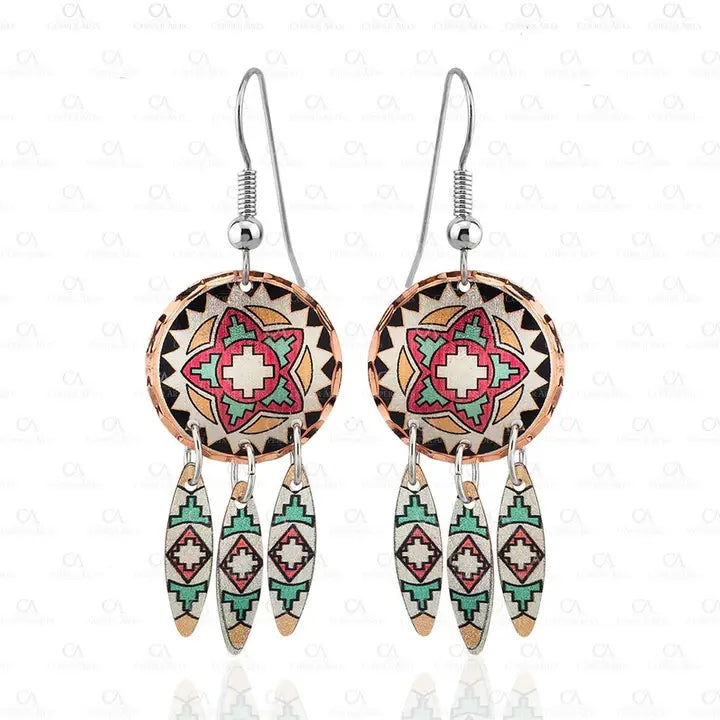 Handmade Dangle western Earrings