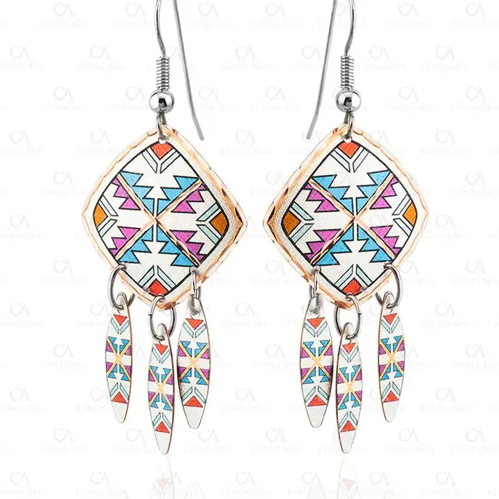 Dangle SW western American Earrings CM-12