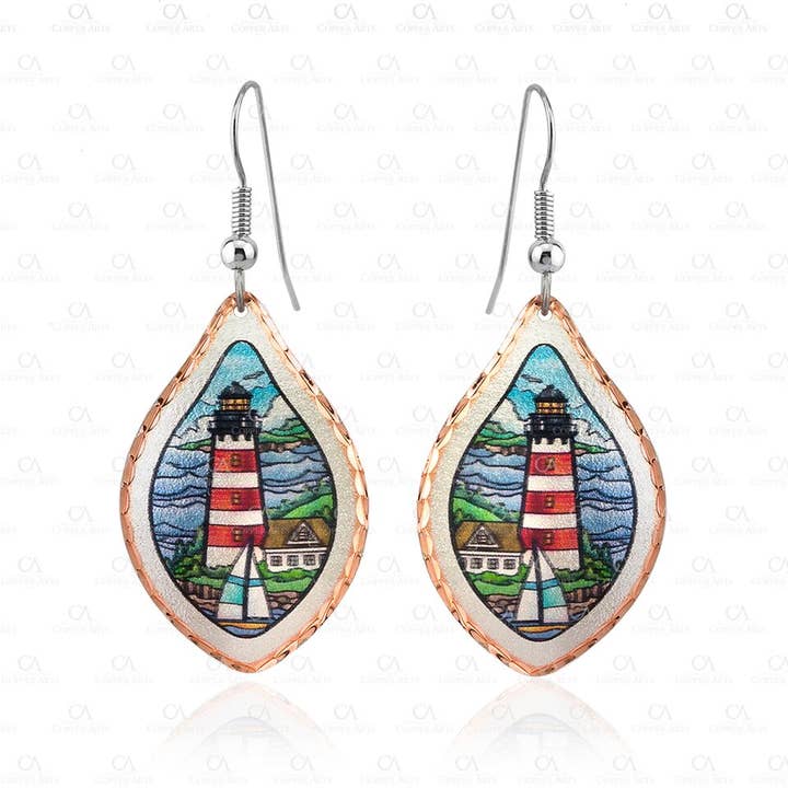 Lighthouse and Sailboat Earrings