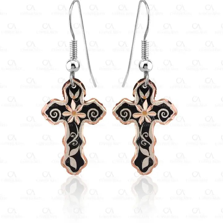 Cross  Design Earrings