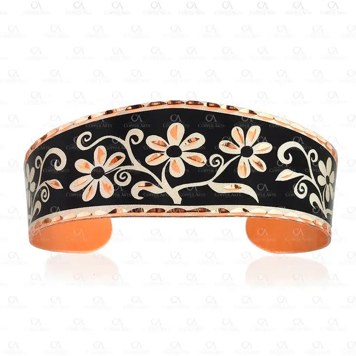 Black Flower Bracelet