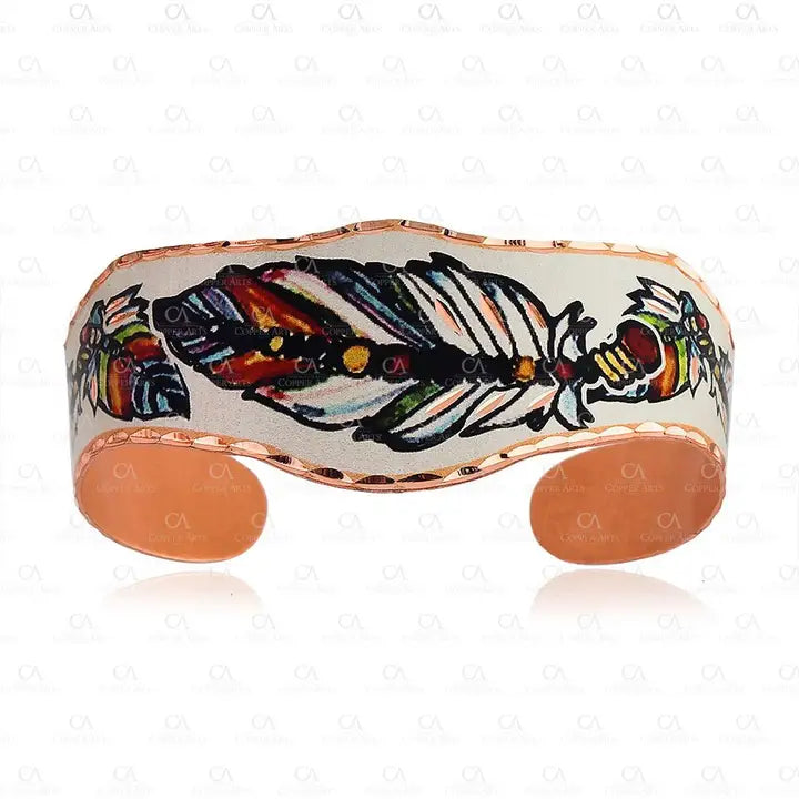 SW western Copper Feather Bracelets