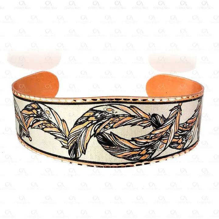 feather design southwest western american bracelet