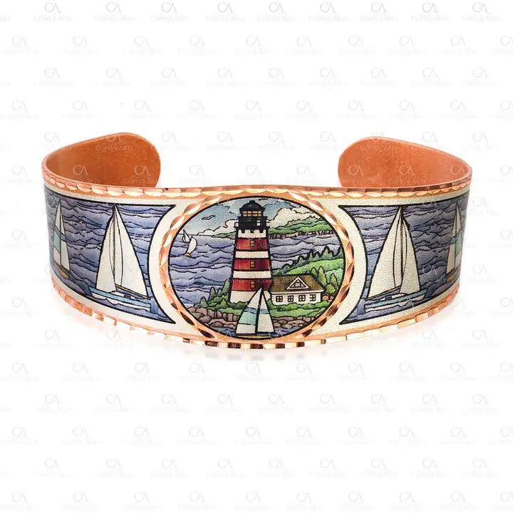 Sailboat and Lighthouse Bracelet