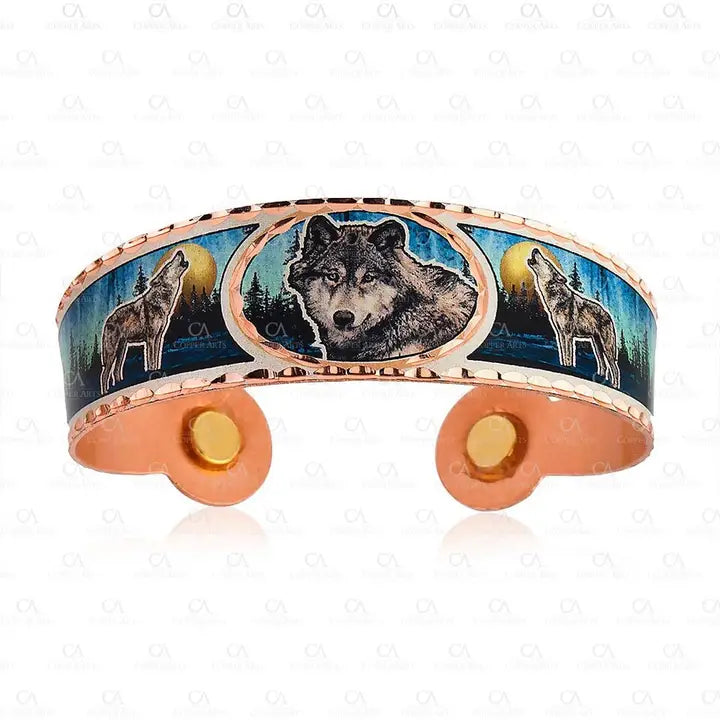 Wolf Colorful Bracelet With Magnet
