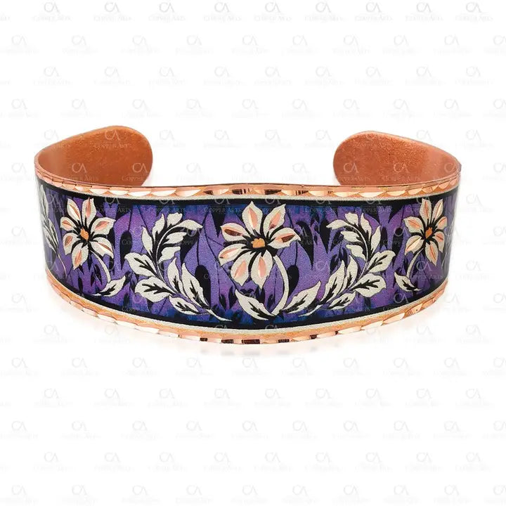 Purple  Floral Design Bracelet