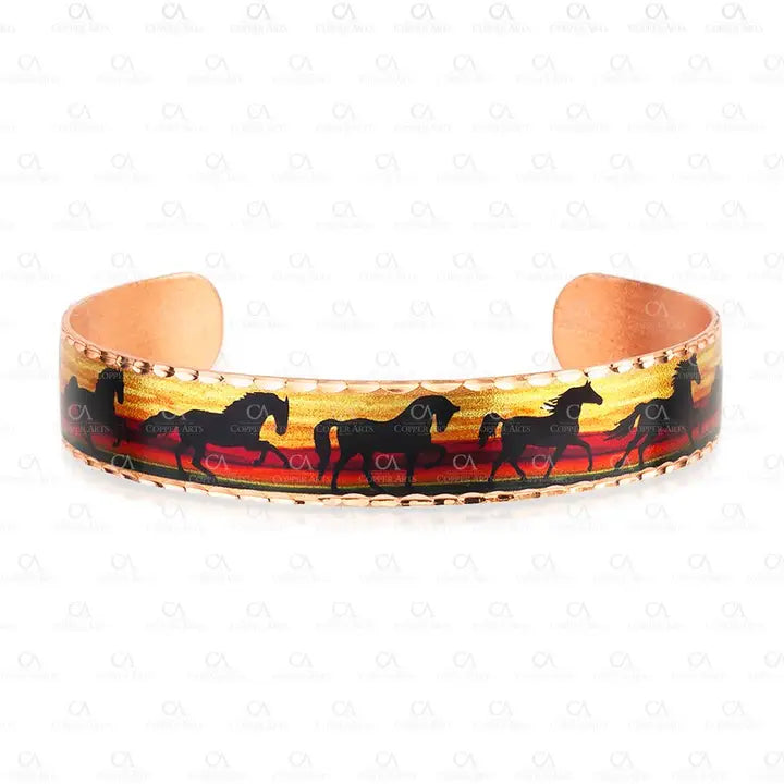 Colorful Handmade Horse Cuff Bracelets BSN-35