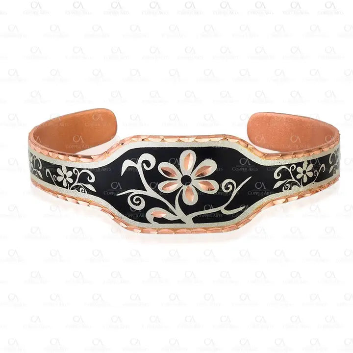 Black Flower Artisan Bracelets