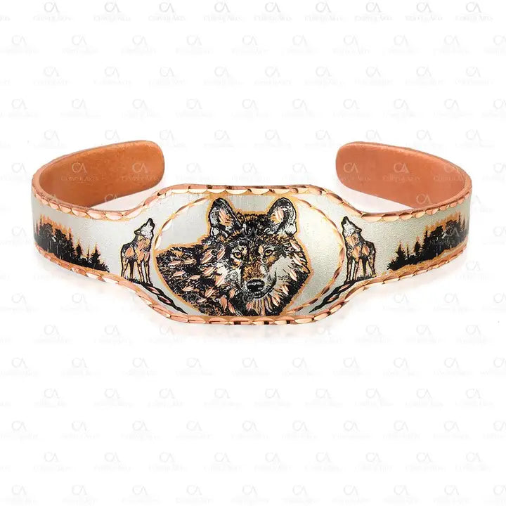 Unique Artisan Wolf Bracelet