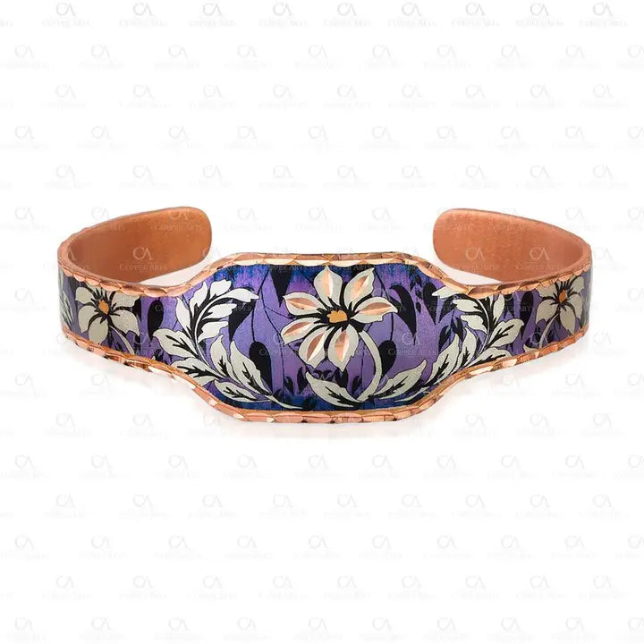 Purple Flower Artisan Bracelet