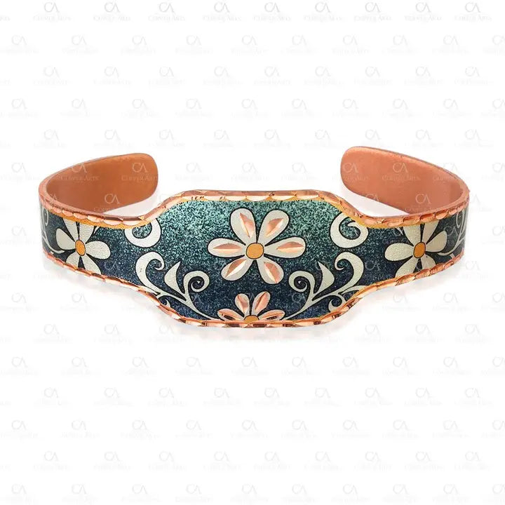 Green Flower Artisan Bracelet