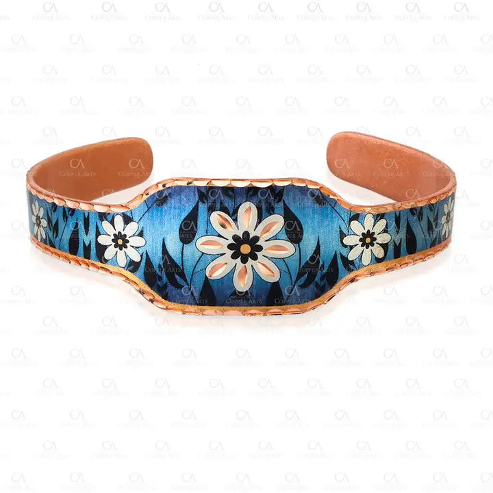 Blue Flower Artisan Bracelet BTF-03