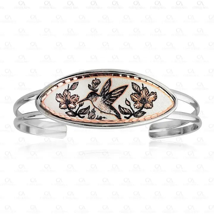 Hummingbird Dainty Wire Bracelet