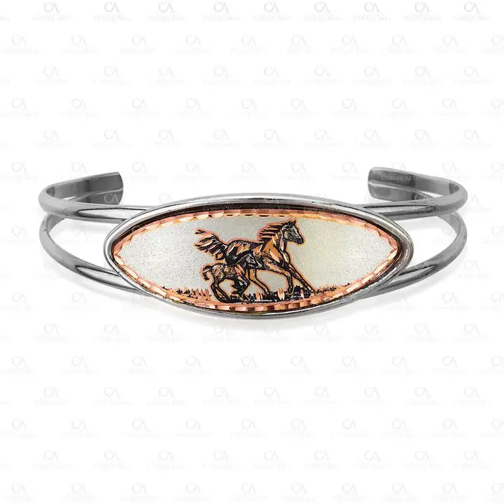 Horse Dainty Wire Bracelet