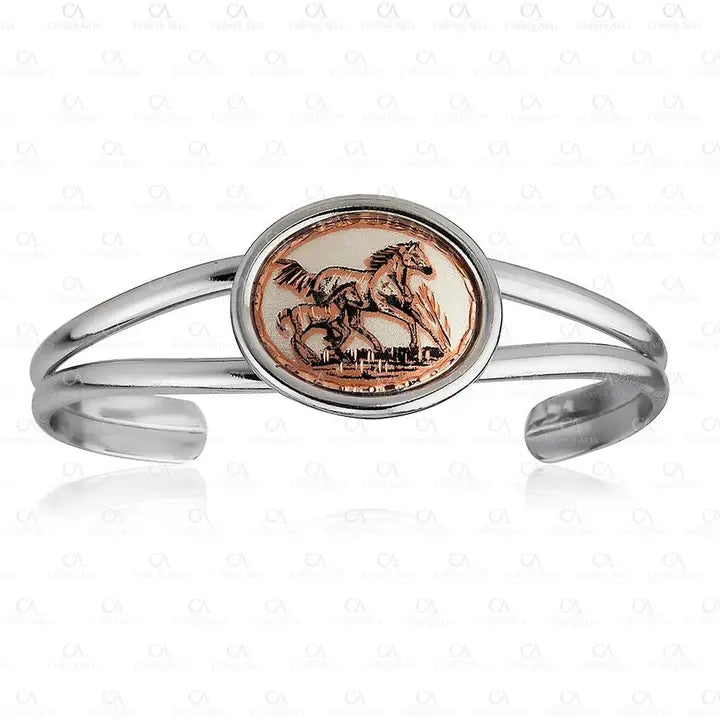 Foal & Horse Wire Bracelet