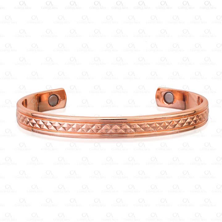 COPPER MAGNETIC P 11 Plain Bracelet