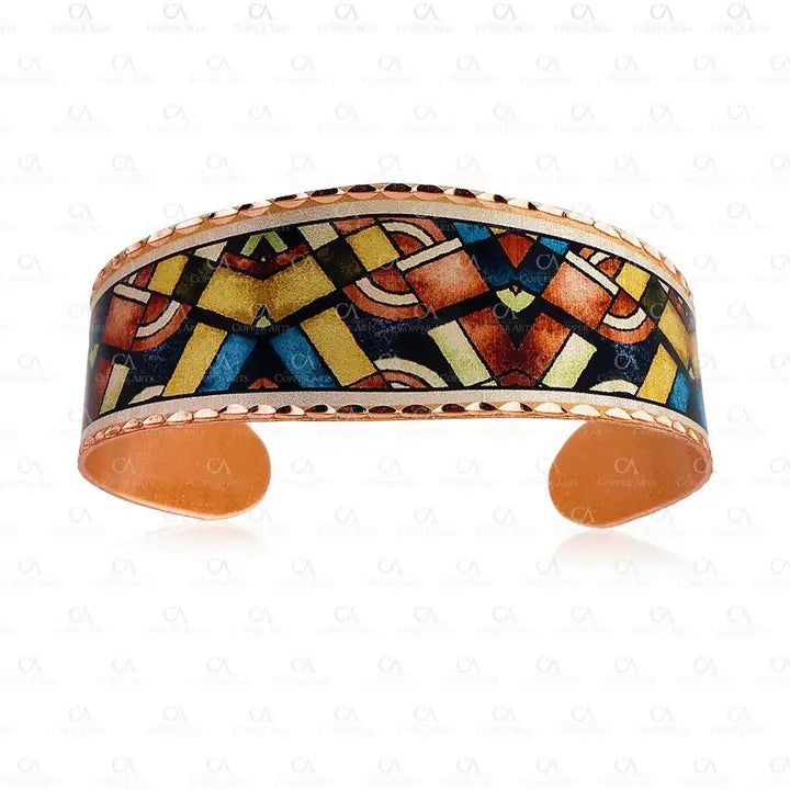 Colorful Art Deco  Bracelet